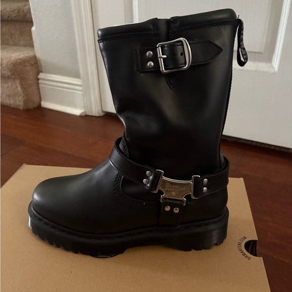 Dr. Martens Black Combat & Moto Boots